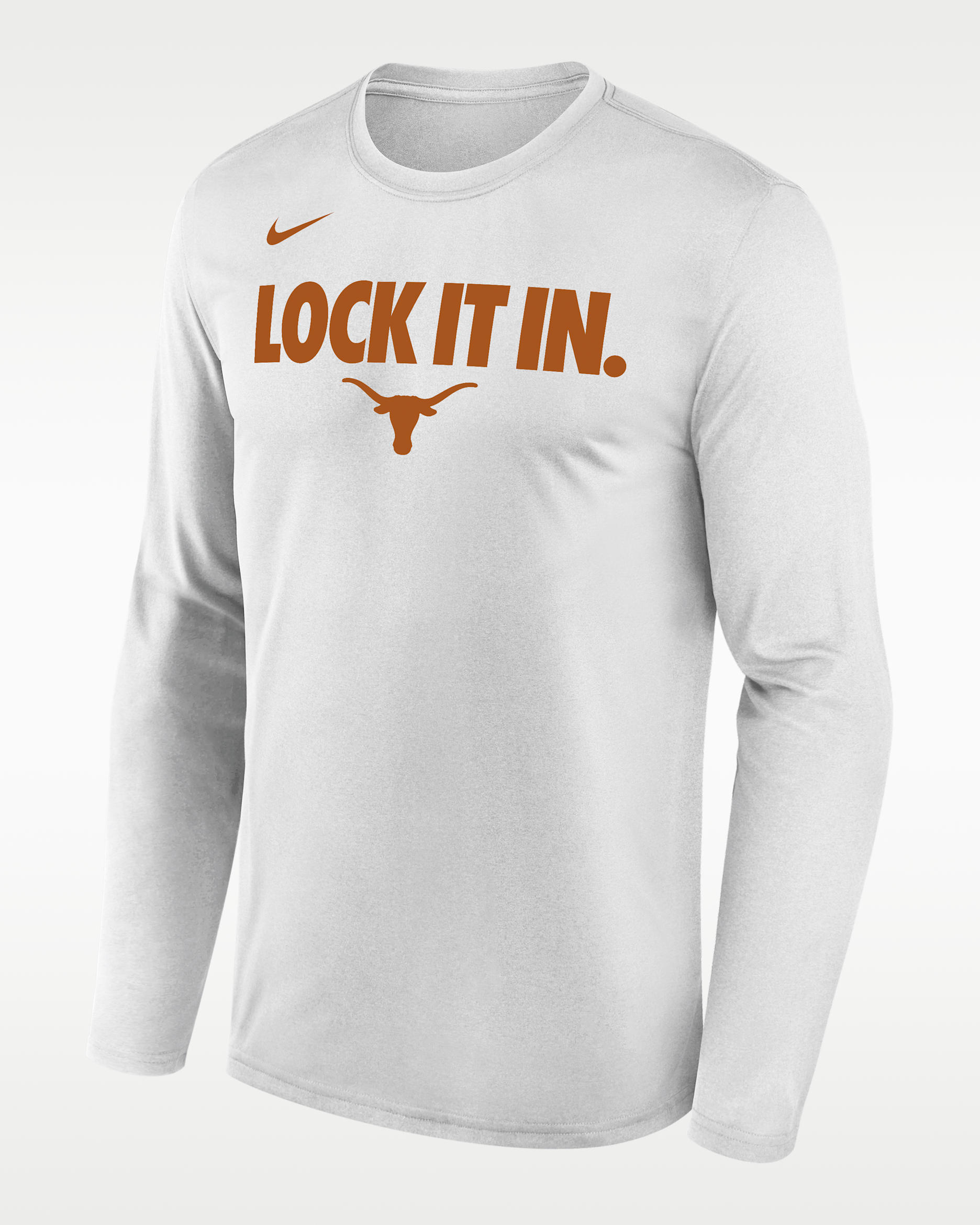 Texas 2026 On-Court Bench Men's Nike Dri-FIT College Long-Sleeve T